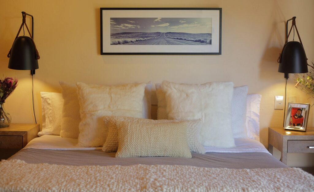 Rabbit Fur Plush Accent Pillow