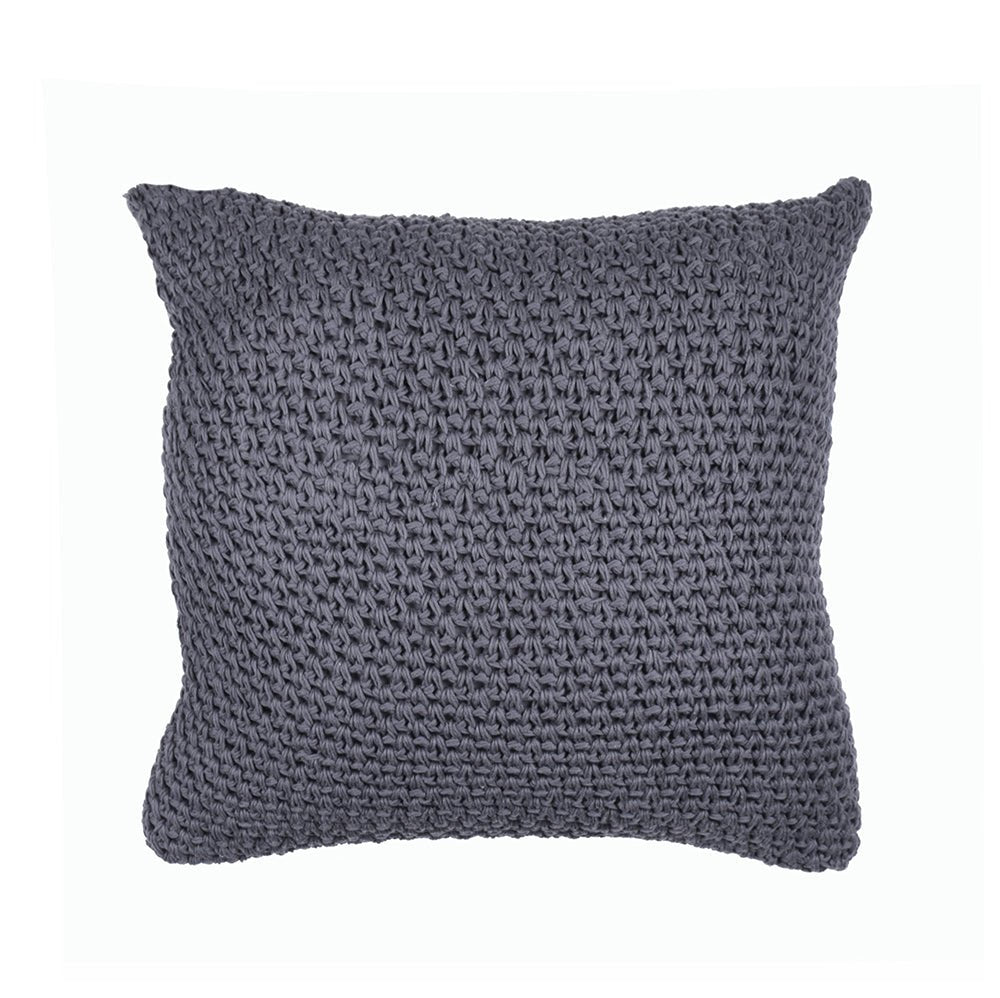 Cotton Knit Textured Throw Pillow - Image 2