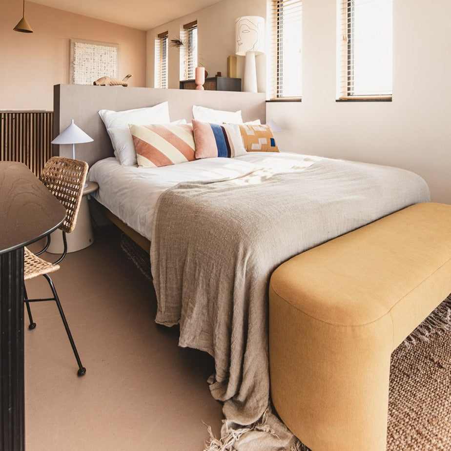 Bedspread - natural linen - Image 3