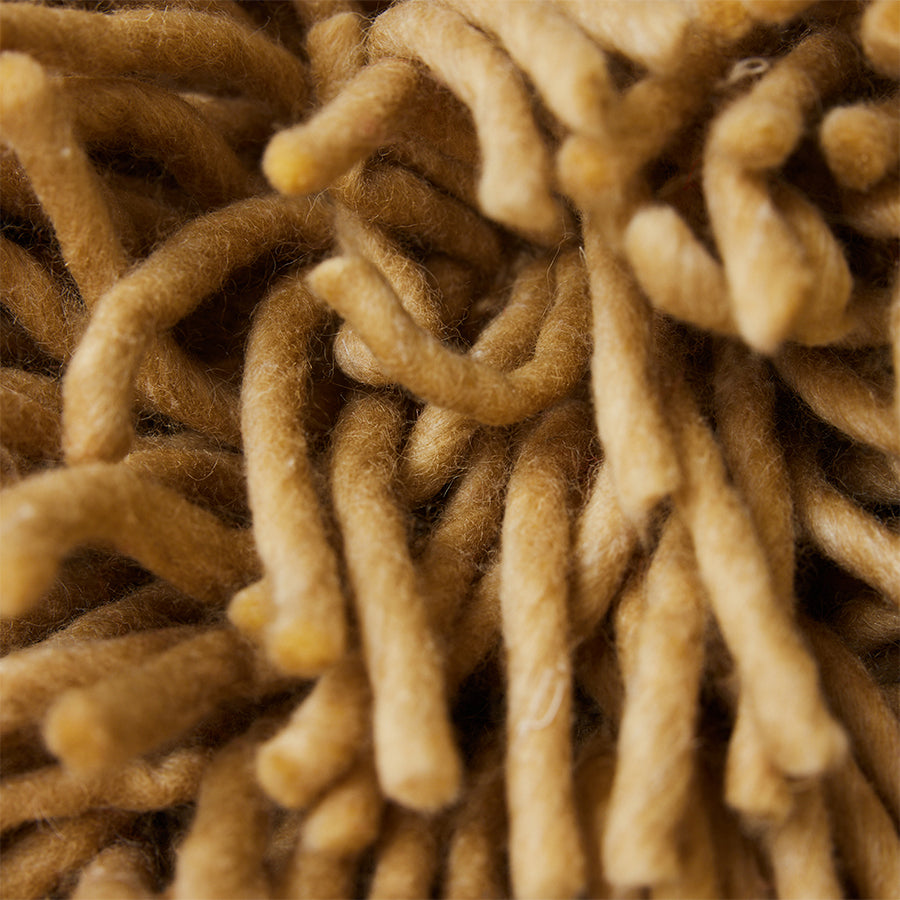 Rugged woolen pillow - olive - Image 3